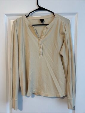 Patagonia Thermal Henley Long Sleeve Top in Cream
